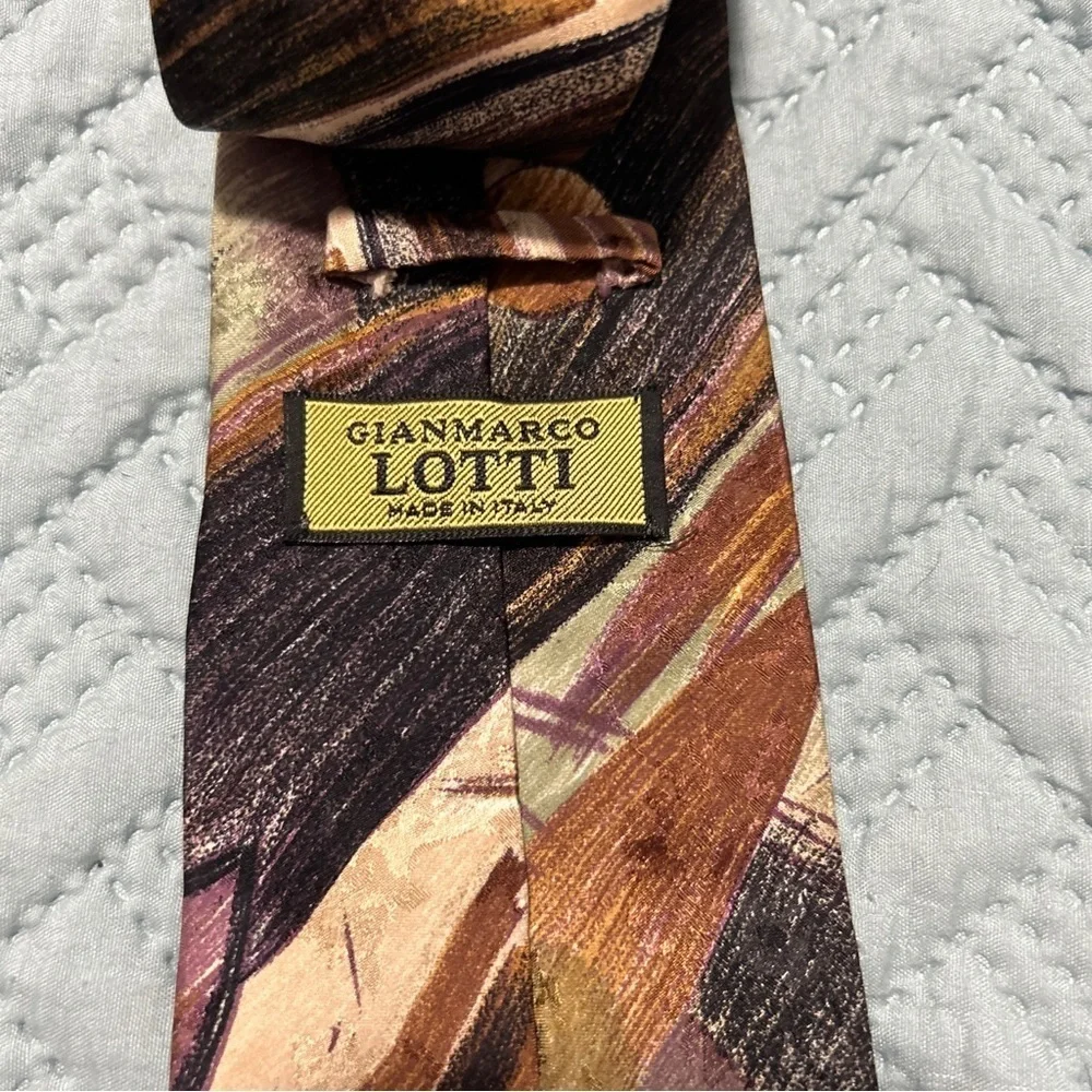 Gianmarco Lotti Made In Italy Necktie 100% Silk